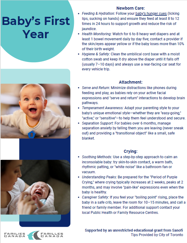 Baby's First Year Tip Sheet