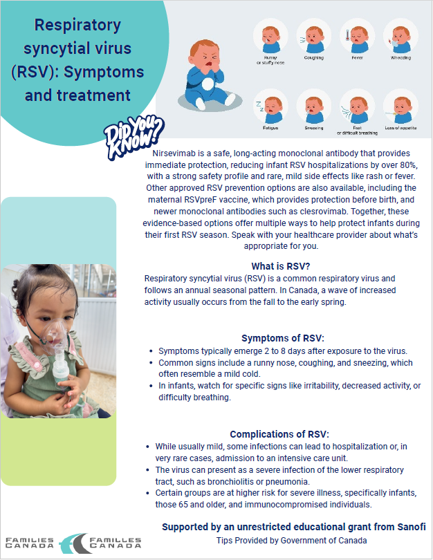 RSV Symptoms and Treatment Tip Sheet