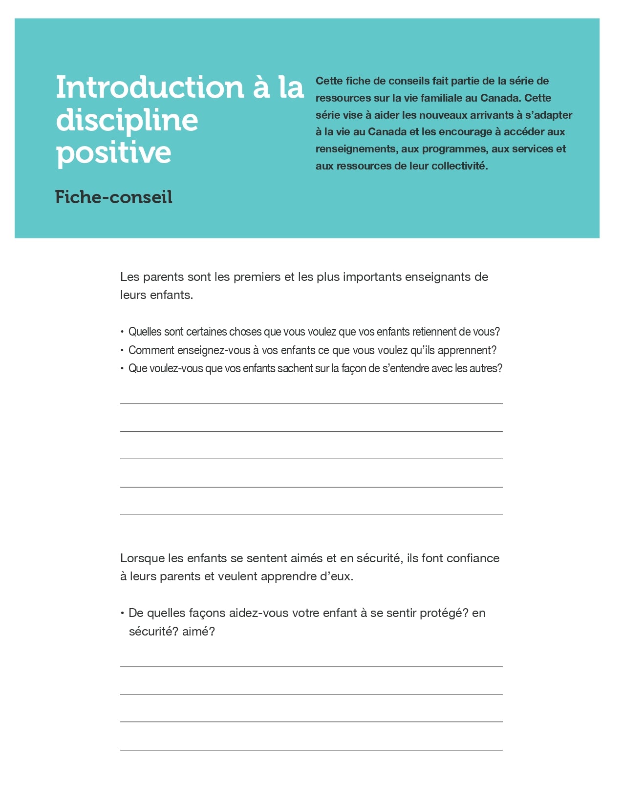 Introduction to Positive Discipline