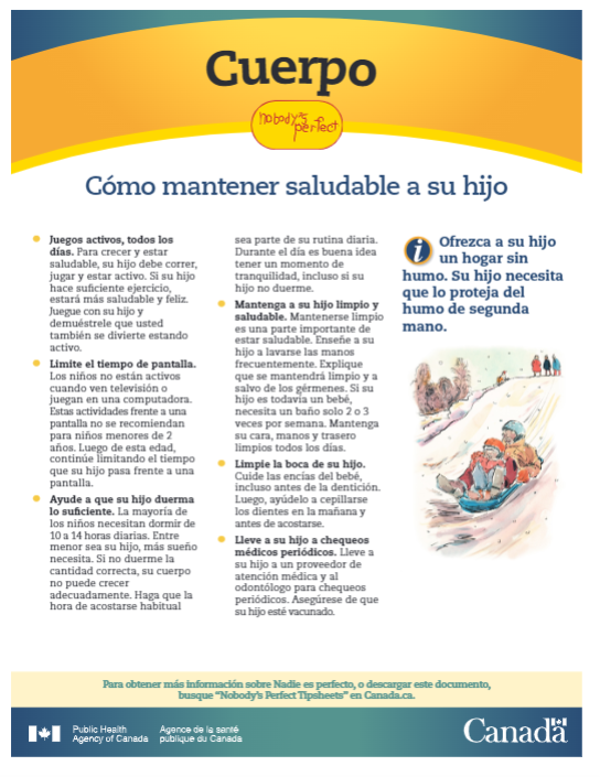 Nobody’s Perfect Tip Sheets - Body: Keeping Your Child Healthy