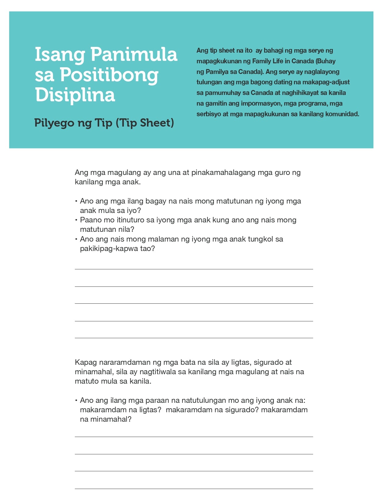 Introduction to Positive Discipline