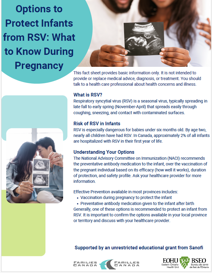Options to Protect Infants from RSV - Tipsheet