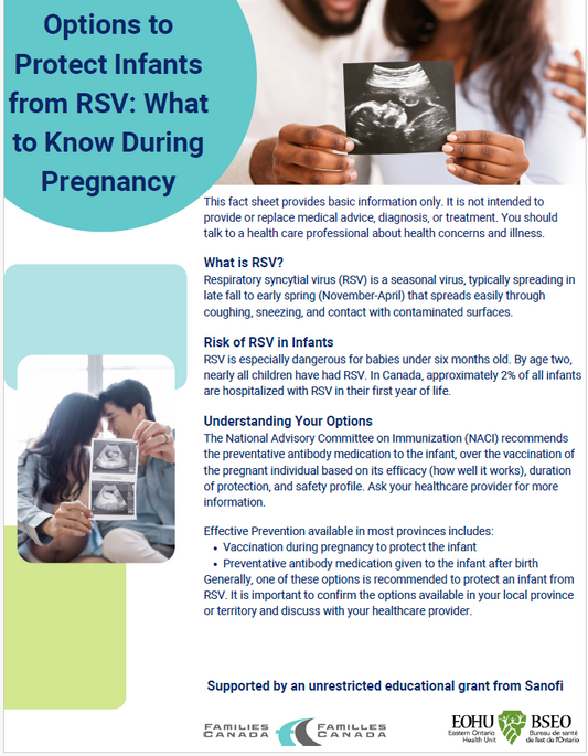Options to Protect Infants from RSV - Tipsheet