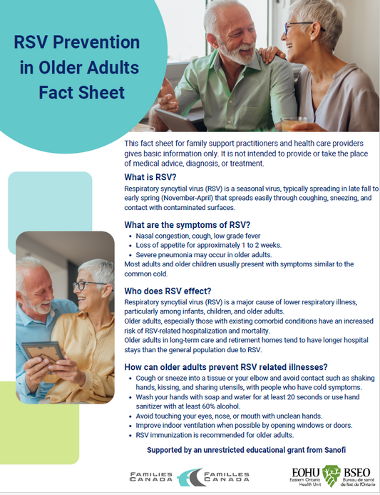 RSV Prevention in Older Adults - Tipsheet