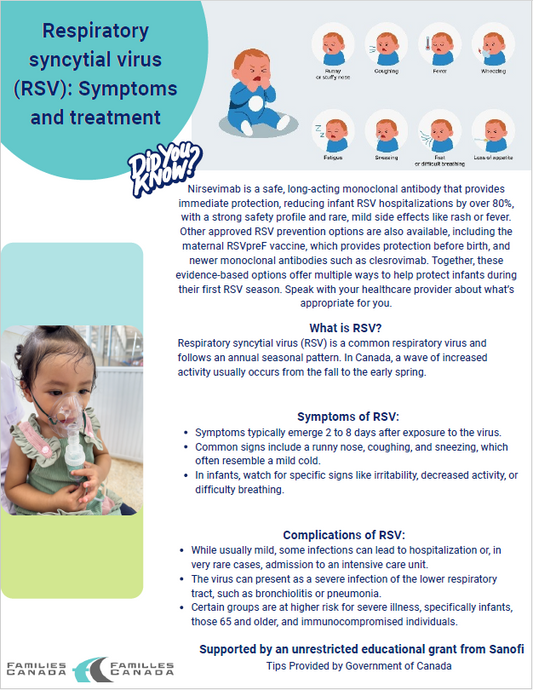 RSV Symptoms and Treatment Tip Sheet