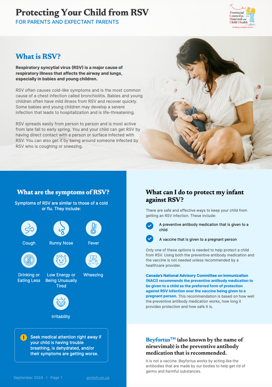 Protecting Your Child from RSV-FOR PARENTS AND EXPECTANT PARENTS