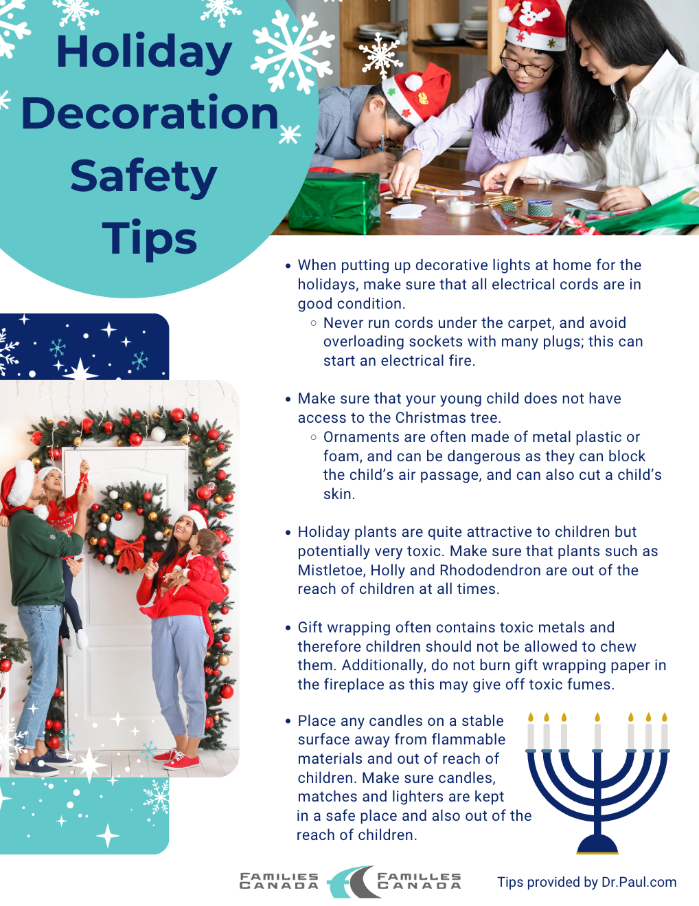 Holiday Decoration Safety Tip Sheet