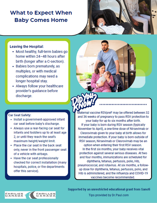 What to Expect When Baby Comes Home Tip Sheet