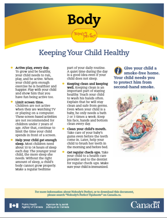 Nobody’s Perfect Tip Sheets - Body: Keeping Your Child Healthy