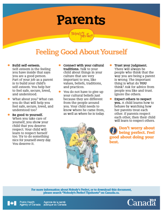 Nobody’s Perfect Tip Sheets - Parents: Feeling Good About Yourself