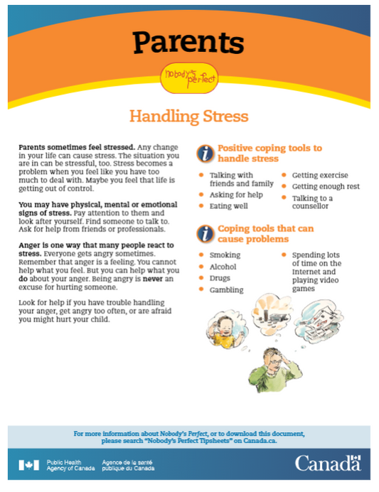 Nobody’s Perfect Tip Sheets - Parents: Handling Stress