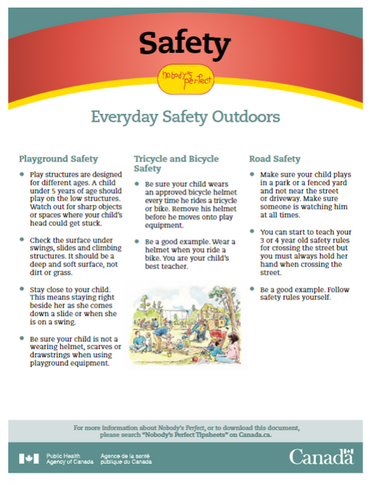 Nobody’s Perfect Tip Sheets - Safety: Everyday Safety Outdoors