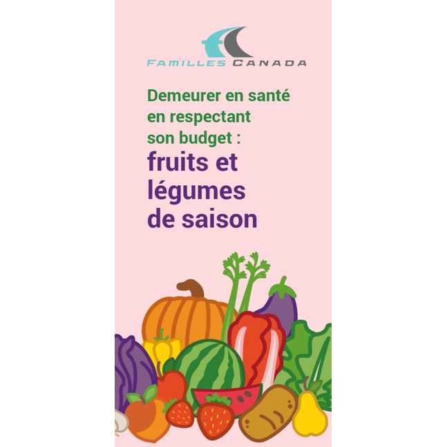 Seasonal fruits and vegetables. 