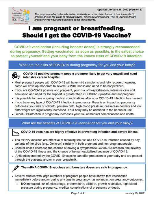 Should I Get the COVID-19 Vaccine while Pregnant and Breastfeeding? - Vaccine  Resource
