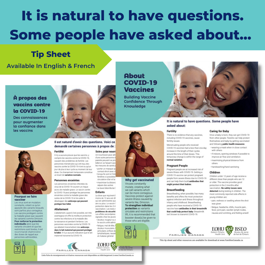 It Is Natural to Have Questions - Vaccine Tip Sheet